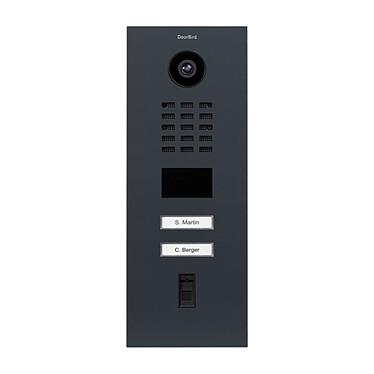 Doorbird - Portier vidéo IP avec lecteur de badge RFID - D2102FV FINGERPRINT RAL 7016
