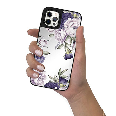 Acheter LaCoqueFrançaise Coque iPhone 12/12 Pro miroir Pivoines Violettes Design