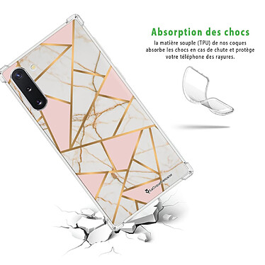 Avis LaCoqueFrançaise Coque Samsung Galaxy Note 10 anti-choc souple angles renforcés transparente Motif Marbre Rose