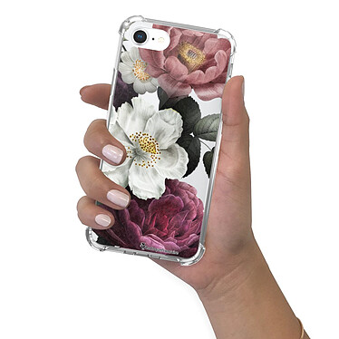 LaCoqueFrançaise Coque iPhone 7/8/ iPhone SE 2020 anti-choc souple angles renforcés transparente Motif Fleurs roses pas cher