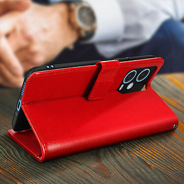 Avis Avizar Étui pour Xiaomi Redmi Note 12 4G et 5G Porte-Carte Support Languette Magnétique  Rouge