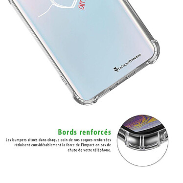 Acheter LaCoqueFrançaise Coque Samsung Galaxy S10 anti-choc souple angles renforcés transparente Motif Coeur Blanc Amour