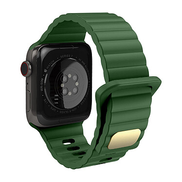 Avizar Bracelet pour Apple 49mm / 45mm / 44mm / 42mm Silicone Souple et Doux vert foncé