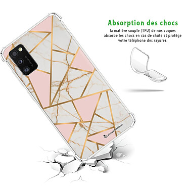 Avis LaCoqueFrançaise Coque Samsung Galaxy A41 anti-choc souple angles renforcés transparente Motif Marbre Rose