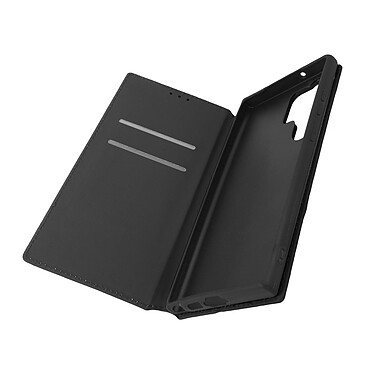 Avizar Housse pour Samsung Galaxy S23 Ultra Clapet Portefeuille Fonction Support Vidéo  noir