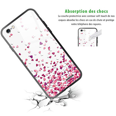 Avis Evetane Coque iPhone 6/6s Coque Soft Touch Glossy Confettis De Coeur Design