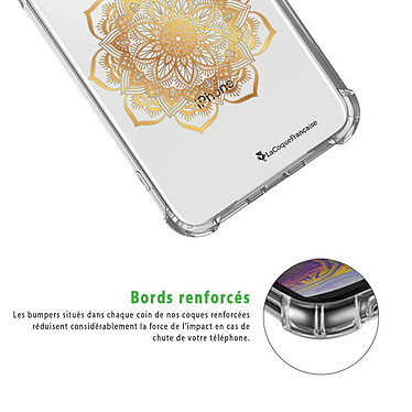 Acheter LaCoqueFrançaise Coque iPhone X/Xs anti-choc souple angles renforcés transparente Motif Mandala Or