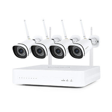 Foscam - Kit vidéosurveillance Wifi NVR 4 caméras