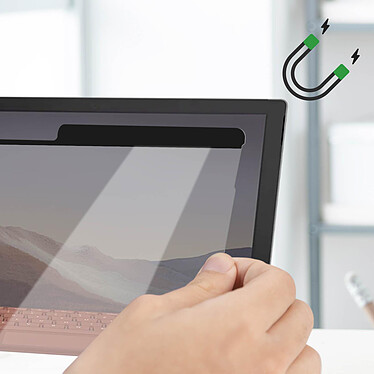 Avis 4smarts Film écran Anti espion Microsoft Surface 7 12.3 , 6 , 5 et 4 Magnétique Flexible