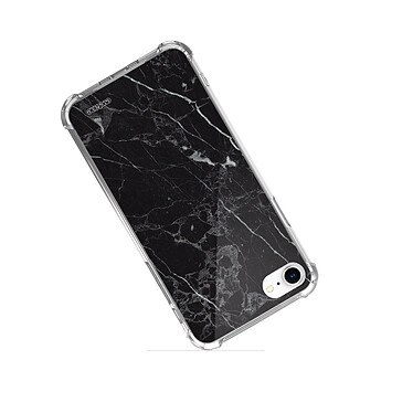 Acheter Evetane Coque iPhone 7/8/ iPhone SE 2020 anti-choc souple angles renforcés transparente Motif Marbre noir