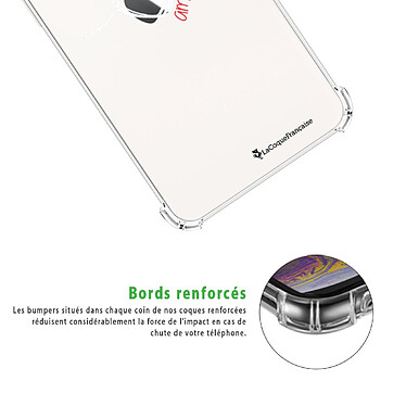Acheter LaCoqueFrançaise Coque iPhone 12/12 Pro anti-choc souple angles renforcés transparente Motif Coeur Blanc Amour