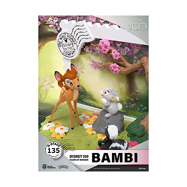 Disney 100th Anniversary - Diorama D-Stage Bambi 12 cm pas cher