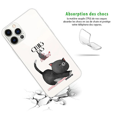 Avis Evetane Coque iPhone 12/12 Pro silicone transparente Motif Chuis pas du matin ultra resistant