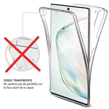 Acheter Evetane Coque Samsung Galaxy Note 10 360° intégrale protection avant arrière silicone transparente Motif