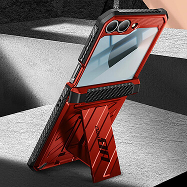 Avis Supcase Coque Intégrale pour Samsung Galaxy Z Flip 6 Antichoc Béquille Support Rouge