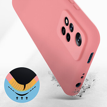 Avis Avizar Coque pour Xiaomi Redmi Note 11 Pro Plus Silicone Semi-rigide Finition Soft-touch Fine  rose