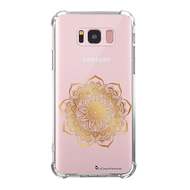 LaCoqueFrançaise Coque Samsung Galaxy S8 anti-choc souple angles renforcés transparente Motif Mandala Or