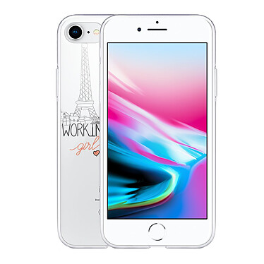 Avis LaCoqueFrançaise Coque iPhone 7/8/ iPhone SE 2020/ 2022 silicone transparente Motif Working girl ultra resistant