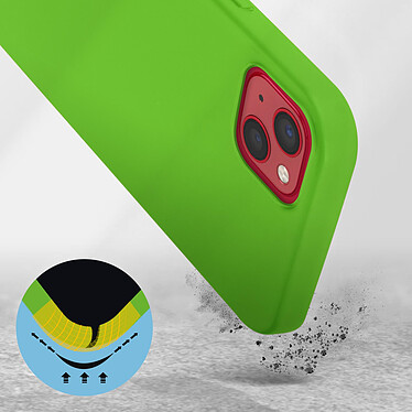 Avis Avizar Coque iPhone 13 Silicone Semi-rigide Finition Soft-touch vert