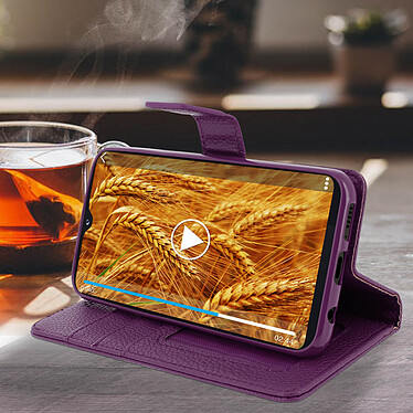 Acheter Avizar Housse Samsung Galaxy A20e Etui Folio Soft Touch Support Vidéo violet