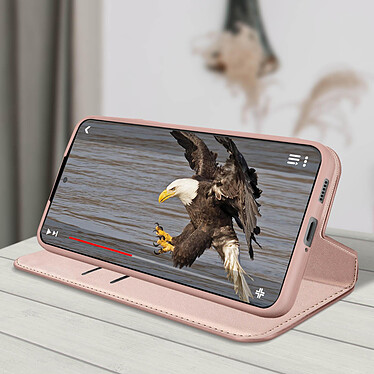 Acheter Avizar Étui Samsung Galaxy S22 Plus Portefeuille Fonction Support Vidéo Rose gold