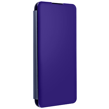 Avizar Housse pour Samsung Galaxy S21 Ultra Clapet translucide Design Miroir Support Vidéo Violet