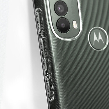 Avizar Coque Motorola Moto E20 Silicone Souple Verre Trempé 9H Transparent pas cher