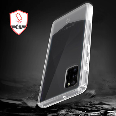 Force Case Coque pour Samsung Galaxy A41 Système Tryax Anti-chutes 1m  Pure Transparent pas cher