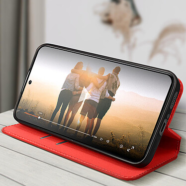 Acheter Avizar Housse pour Xiaomi 13 Pro clapet magnétique porte-carte Support vidéo  Rouge