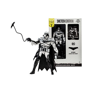 DC Multiverse - Figurine Sketch Edition Batman (Batman: White Knight) (Gold Label) 18 cm pas cher