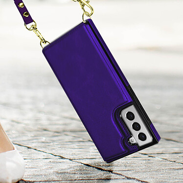 Acheter Avizar Coque Cordon Samsung Galaxy S21 Multifonction avec Lanière violet