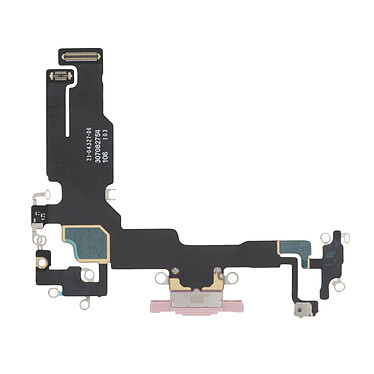 Avis Clappio Connecteur de Charge pour Apple iPhone 15, Port USB C + Microphone Rose Poudré