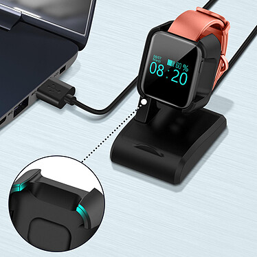 Avis Avizar Station de charge Xiaomi Redmi Watch et Mi Watch Lite Prise USB 90cm Noir