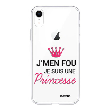 Evetane Coque iPhone Xr 360 intégrale transparente Motif Je suis une princesse Tendance