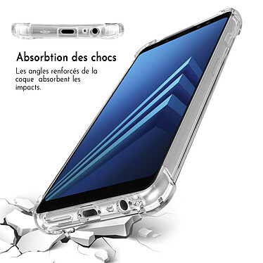 Avis Evetane Coque Samsung Galaxy A8 2018 ANTI CHOCS silicone transparente Motif bords renforcés