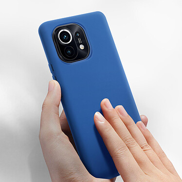 Acheter Avizar Coque Xiaomi Mi 11 5G Silicone Semi-rigide Finition Soft Touch Fine Bleu