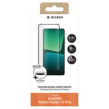 BigBen Connected Protection d'Écran pour Redmi Note 13 Pro en Verre Trempé 2.5D Transparent pas cher