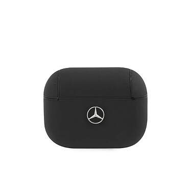 Mercedes Benz Coque pour Airpods Pro en Cuir Anti-Choc Noir