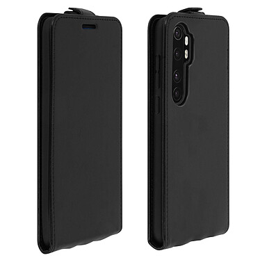 Avizar Étui Xiaomi Mi Note 10 Lite Clapet Vertical Protection Porte-carte Noir