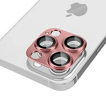 Avizar Film Caméra pour iPhone 14 Pro et 14 Pro Max Verre Trempé + Alliage d'Aluminium  Rose pas cher