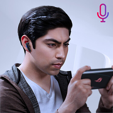 Ecouteurs Gaming RGB Bluetooth 5.2 Boitier de charge Micro HD modèle Y-04 Noir pas cher