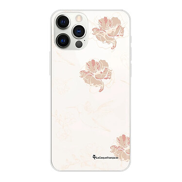 LaCoqueFrançaise Coque iPhone 12 Pro Max 360 intégrale transparente Motif Fleurs Blanches Tendance