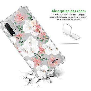 Avis Evetane Coque Xiaomi Redmi 9T anti-choc souple angles renforcés transparente Motif Orchidées