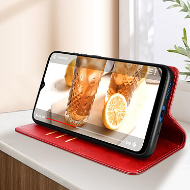 Avis Avizar Étui Portefeuille Rouge  pour Xiaomi Redmi 12C, série Bara Soft Leather