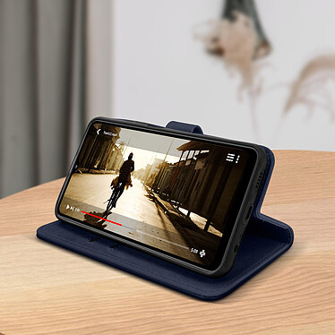 Acheter Avizar Étui pour Samsung Galaxy A32 5G Clapet Portefeuille Support Vidéo  Bleu Nuit