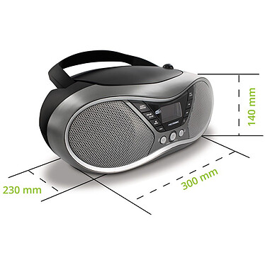 Acheter Metronic 477171 - Lecteur CD MP3 numérique DAB+ et FM RDS - Nuances de Grey