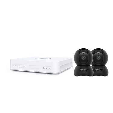 Foscam - Kit vidéosurveillance IP 2 caméras KIT-2-FN8108H-X5-B
