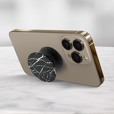 Acheter Popsockets PopGrip Smartphone design marbre Noir Maintient Support Vidéo
