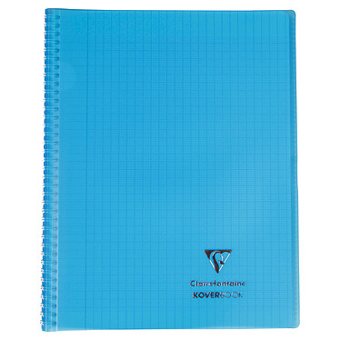 CLAIREFONTAINE Cahier protège-cahier Koverbook Piqué Polypro 24x32 cm 160 P Seyes Coloris Aléatoire