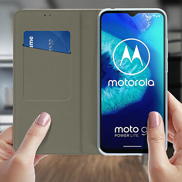Avis Avizar Étui Motorola Moto G8 Power Lite Housse Folio Porte-carte Fonction Support Rouge